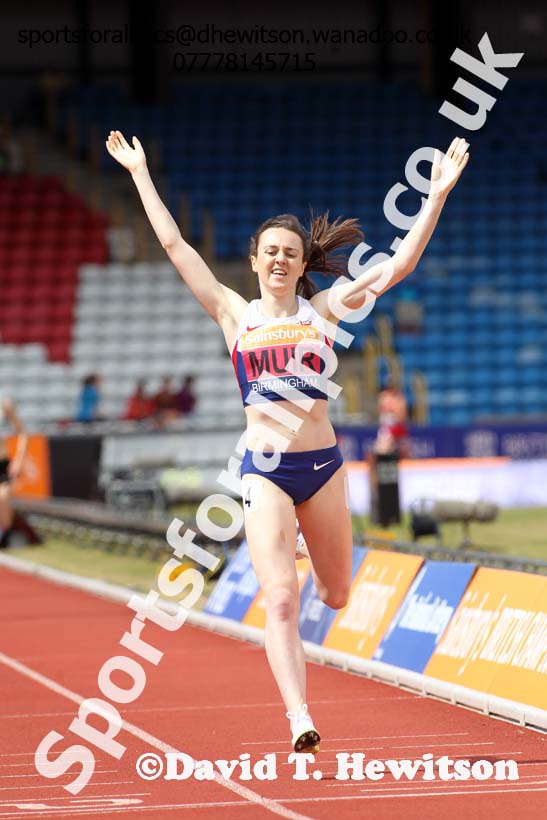 Womens 1500 metres, Sainsbury's British Champs, Alexander Stadium, Birmingham. Photo: David T. Hewitson/Sprts for All Pics